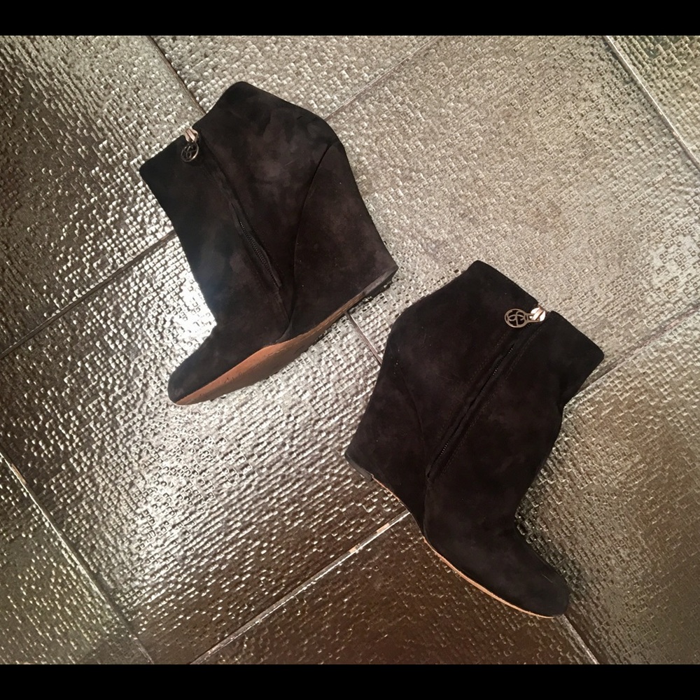 Sam Edelman suede wedge boots